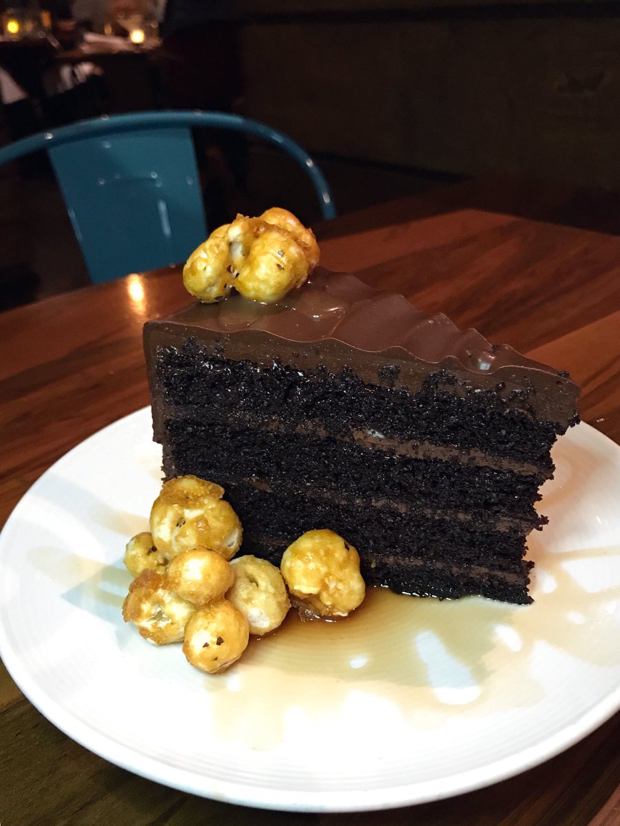 Happy #NationalChocolateDay from the most gorgeous hunka hunka #chocolate cake I’ve ever seen in my life!! 🤤🍰🍫

@ManeetChauhan has done it again - Indian fusion perfection in this chai chocolate cake!

Where did ya have your best 🍫cake?!

#Chai #Nashville #NashvilleFoodie
