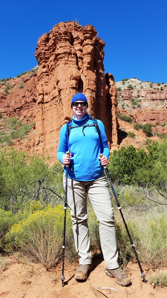 WholeEarthProv's tweet photo. Whole Earthlings Novis and Michael enjoying their hike out at Caprock Canyon State Park! Sporting @LEKIUSA trekking poles @ObozFootwear and @Arcteryx sweaters. Looking good!
.
.
.
#MyWholeEarth #WholeEarthProvision #WEPCo #Leki #Arcteryx #CaprockCanyonStatePark https://t.co/NBXDm9libq