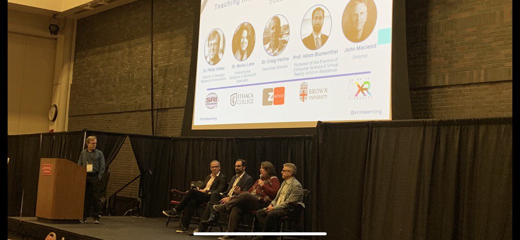 tintikane's tweet image. Phil Vahey of @SRI_Education @SRI_Intl led our panel on educating your colleagues about #XR. #XRinlearning