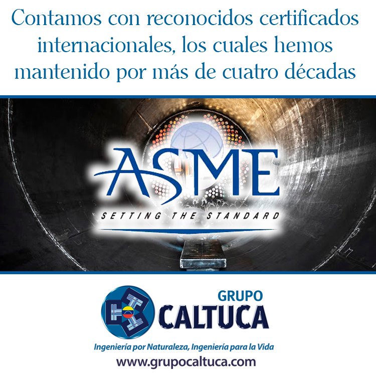 GCaltuca's tweet photo. Empresas del Grupo Caltuca mantienen certificación ASME de la Asociación Americana de Ingenieros Mecánicos https://t.co/31QYP0i8i0 #FelizDia #GrupoCaltuca #ASME #CTI #Caldera #Ingenieros https://t.co/4wq8Xbz7hq
