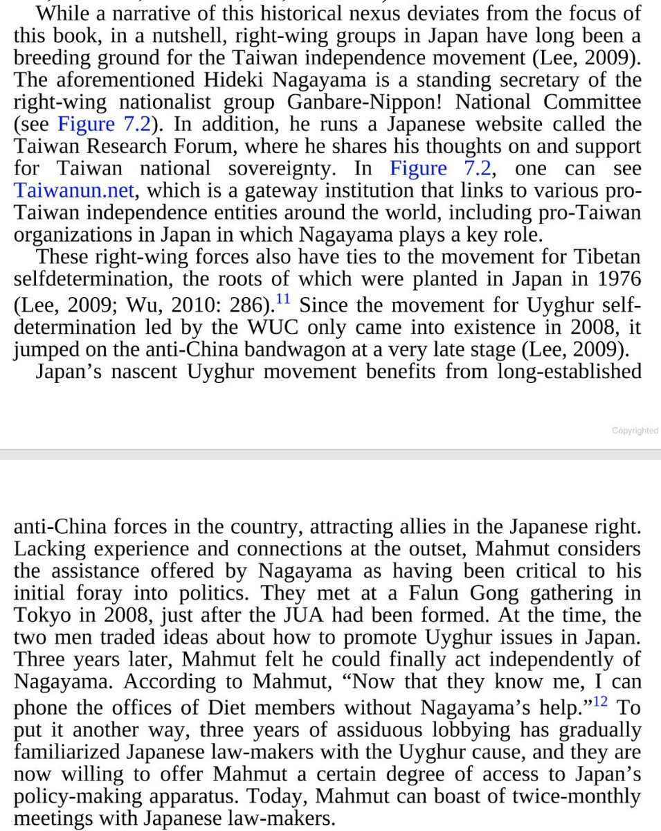 Not surprising, considering the fascist background of the Japan Uyghur Association (member of WUC).  https://www.google.com/books/edition/The_Uyghur_Lobby/KYFiAgAAQBAJ?hl=en&gbpv=1&printsec=frontcover