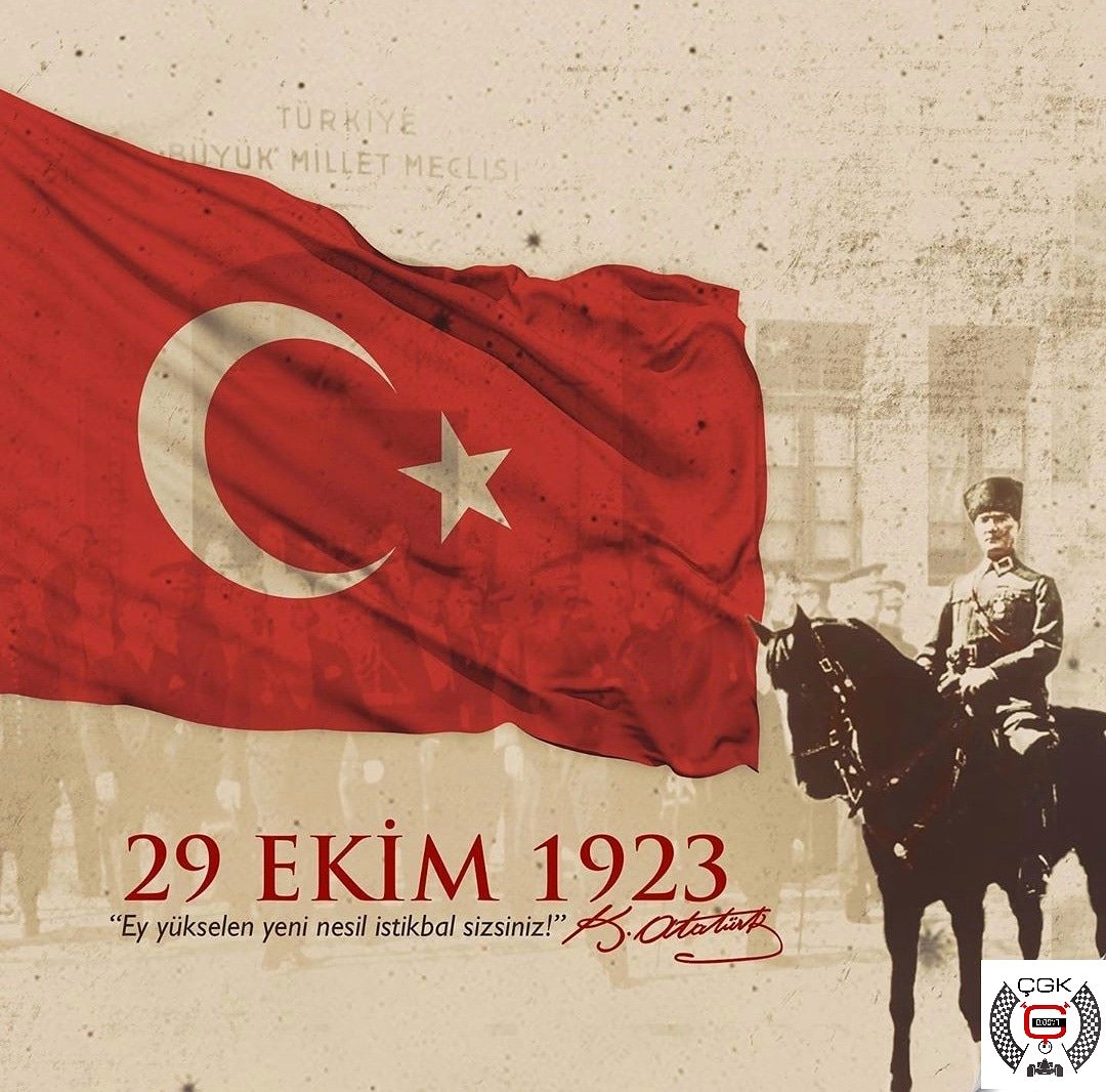 'Ey yükselen yeni nesil, istikbal sizindir. Cumhuriyet'i biz kurduk, O'nu yükseltecek ve sürdürecek sizlersiniz.' 
Mustafa Kemal ATATÜRK
29 Ekim Cumhuriyet Bayramımız Kutlu Olsun 🇹🇷