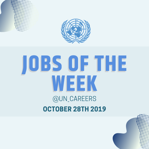 UN_Careers's tweet photo. #Jobsoftheweek #JoinUN
Associate Programme Management Officer, P2, 123343, Deadline: 05/12/2019, United Nations Environment Programme, BRUSSELS,
https://t.co/xNSEBZwWvC https://t.co/o7QyKhrML1