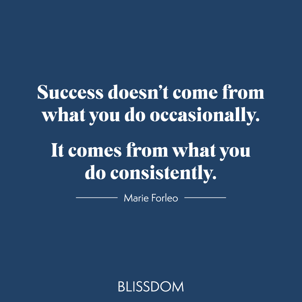 What you do consistently will eventually pay off, in life and in business.

Every day that you show up and take a step towards your goals, is another day closer to your own success.

So keep showing up because consistency matters!