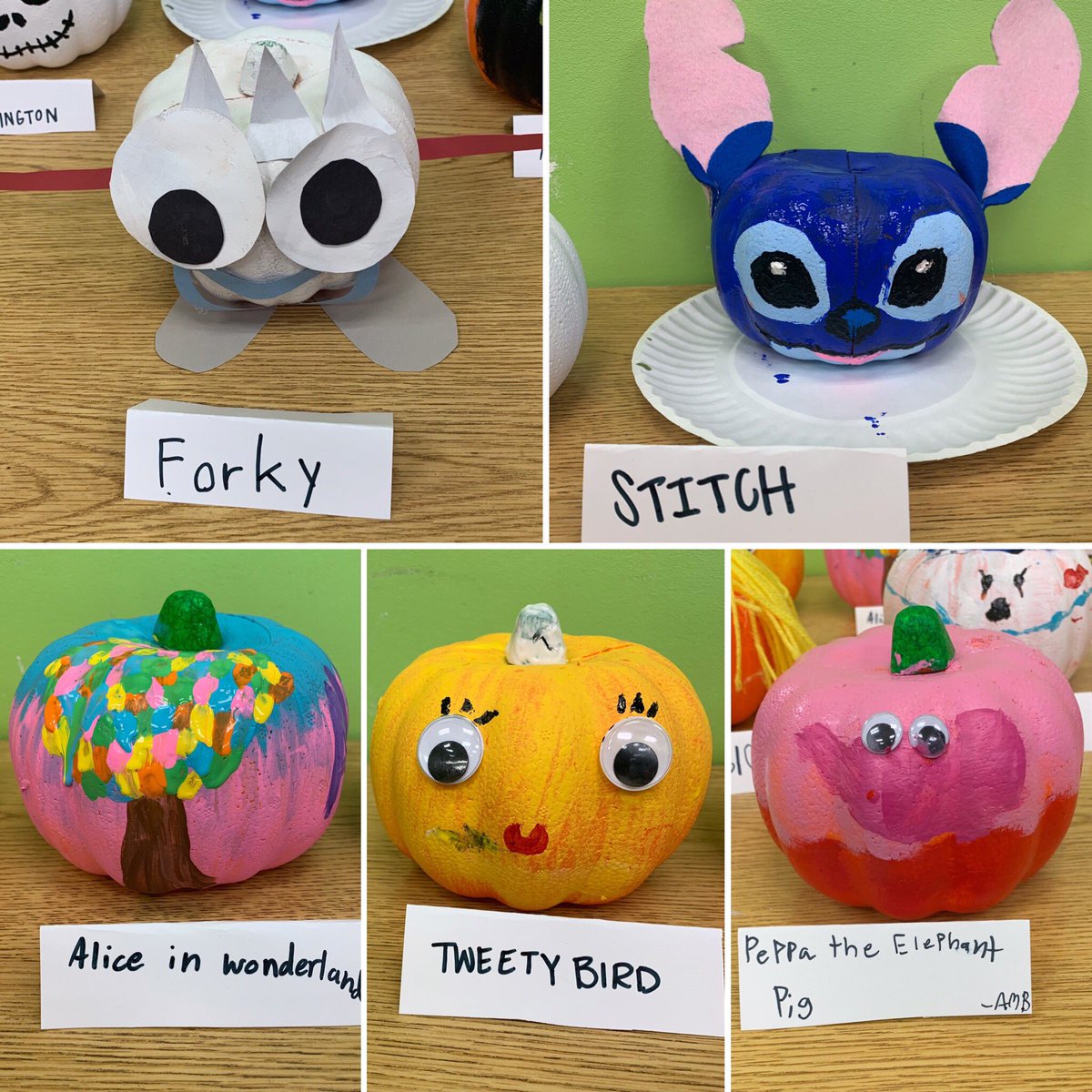 hendersonlibs's tweet photo. Check out some of the entries from our recent Teen Pumpkin Painting Challenge at the #GibsonLibrary! Such creativity! 🎃 #hendersonlibraries #pumpkindecorating #halloweenpumpkin #forky https://t.co/iTFRO5ohXa