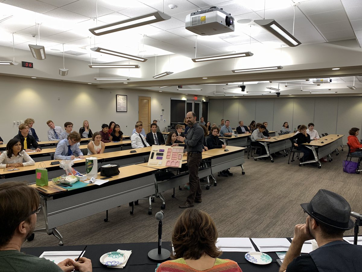 <a href="/missionbayhigh/">Mission Bay High</a> Engineering Ss pitched their candy bar designs to community &amp; industry stakeholders today at <a href="/SDGE/">SDG&E</a> Energy Innovation Center. Ss discussed their design &amp; marketing decision making based on surveys &amp; product testing. #BetterSD #PBL #CTE #shareyourleaening