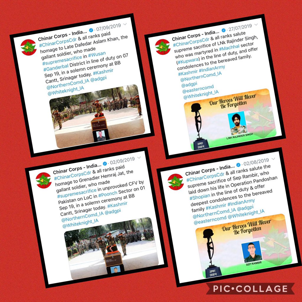 peaceforchange's tweet photo. No @majorgauravarya, killings were on ground like shooting down 2 IAF jets. Here are only few proofs with salute to killed ones as a soldier.Plz don’t disown their sacrifices. Actually ur COAS is embarrassing Indian nation through repeated false claims. What a cost to become CDS. https://t.co/8BDzLUTIBp