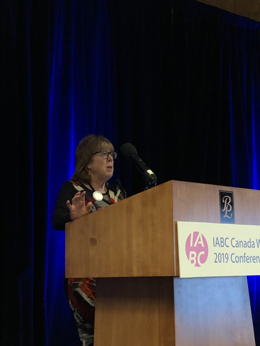 wtigley's tweet photo. The incredible @IABCSheila from the @IABC International Executive Board. 

I had the pleasure of serving as her VP on the @IABCyyc board. Thanks for the volunteer recognition.

#iabccanwest19 https://t.co/75VrP4ZDKd