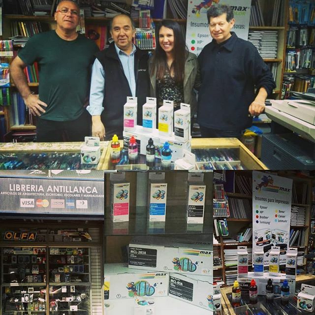 MaxColorSud's tweet image. Mario, Samuel y Ricardo junto a nuestra ejecutiva Giselle en la Libreria Antillanca en Calle Eyzaguirre 1150-Santiago Centro- frente a #Universidad Central. Gracias por recibirnos!!!