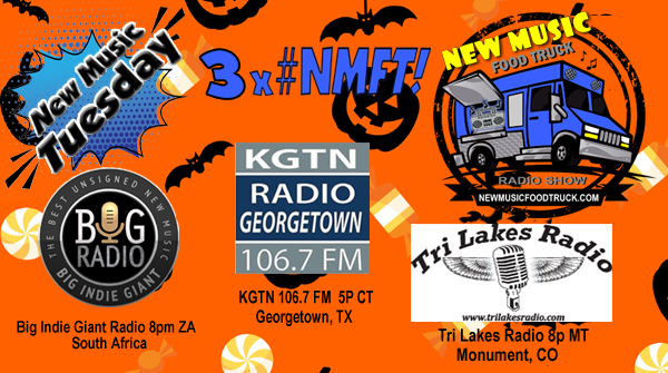 NewMusicFoodTrk's tweet photo. ❤️Happy Halloween!🚚#NMFT rolls 3x tomorrow ft. 
Spooktacular music from @bankruptrocks @raspinstuwart @TheDollyrots @ThePondHawks @thespiderholeaz @jerryhullsinger @jenningscouch @gravedangerska @evilednaband @_theRaptors @thespecials @oingoboingo @stringerny &amp; @gamblers! #SNRTG https://t.co/oVQhEuJGUY