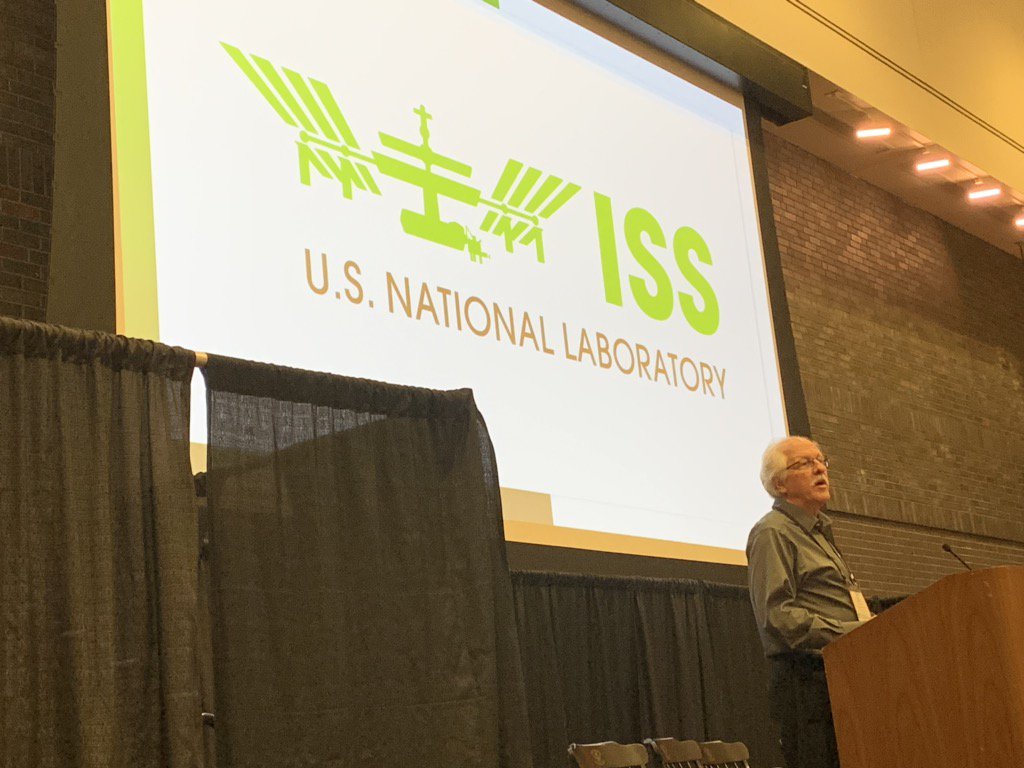 tintikane's tweet image. Final session here at #xrinlearning - Dan Barstow from the International Space Station US National Lab!