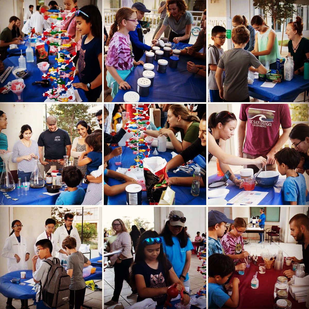 UCSDChemBiochem's tweet photo. A look back at last week’s All Hands-On Event celebrating National Chemistry Week with hands-on activities for all K-12 students! https://t.co/XjaJxq90Gl