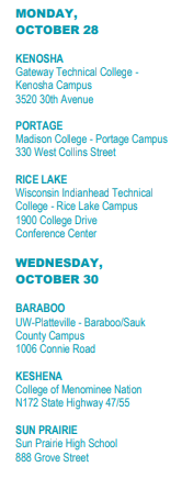 CollegeGoalWI's tweet photo. Free #FAFSA help available in Kenosha, Portage &amp; Rice Lake in just an hour and a half! See you there at 6 p.m. https://t.co/fjlXK7FTlv