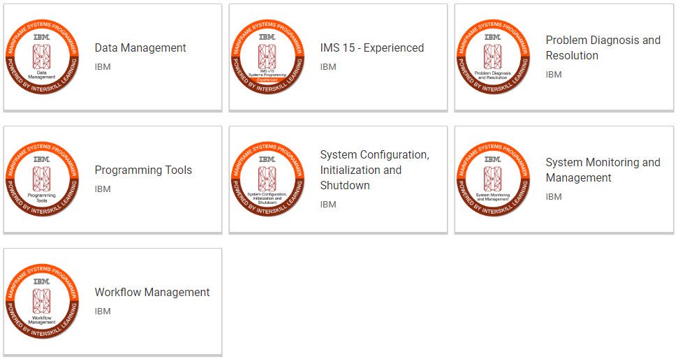 Interskill's tweet image. If you are a Z Mainframe Systems Programmer #SysProg, just think how ANY of these #IBMZ #Mainframe Systems Programming Credentials would empower your career! interskill.com/ibm-badges.html
No wonder Interskill mainframe elearning is the world's MOST delivered Z Mainframe training!