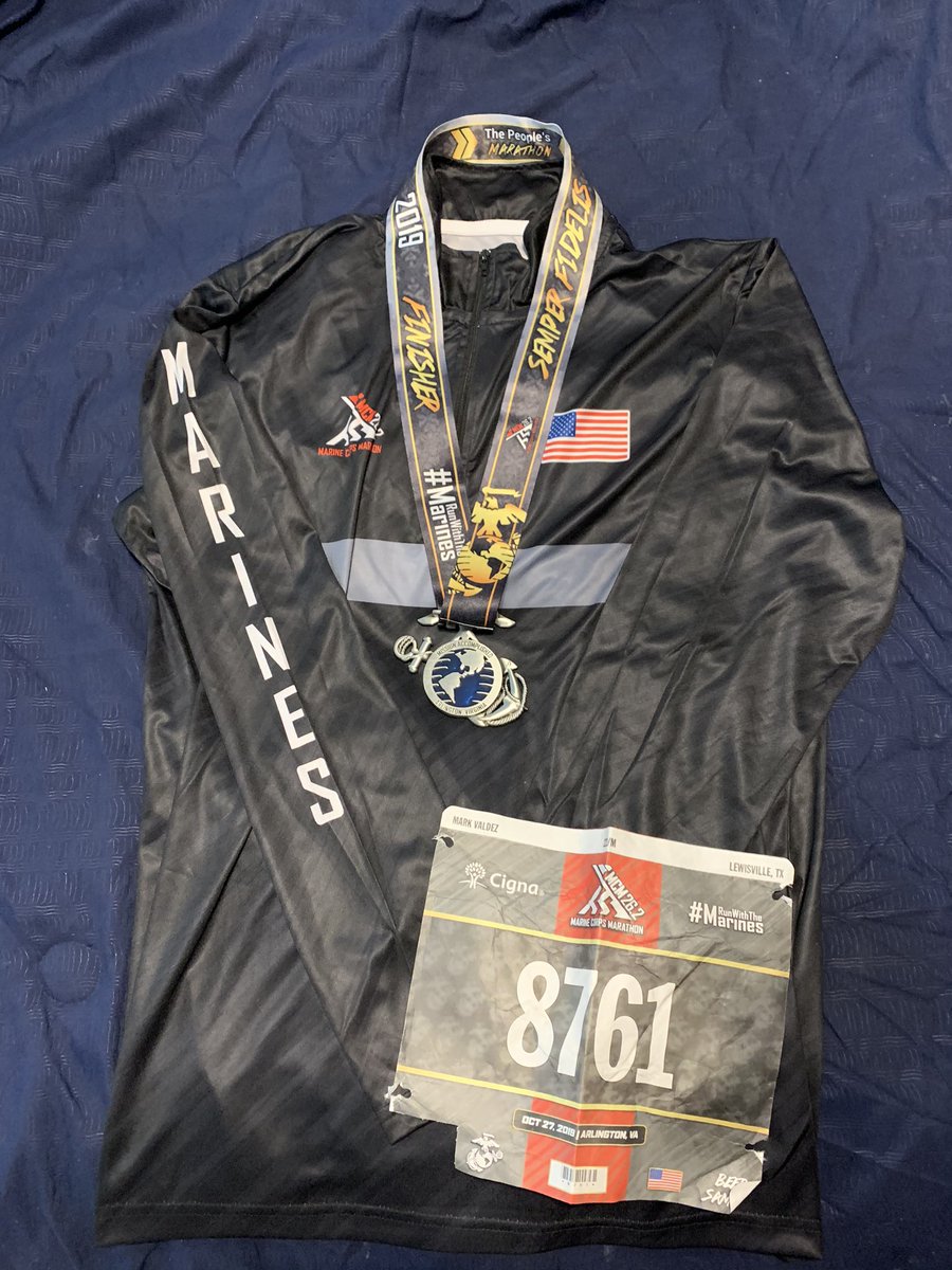mark_valdez2020's tweet photo. People always ask me, “How can you enjoy running?” And I answer back with, “Idk, to be honest” 😂

This weekend I ran my first marathon and boy did it test my limits. I found out who I am as a person and that I won’t quit until I cross the finish line. https://t.co/hocTWMHlzF