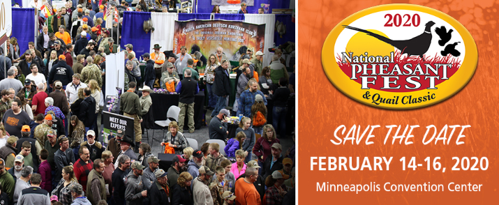 Who's ready for National Pheasant Fest &amp; Quail Classic this February at the Minneapolis Convention Center?!
Attention: The 1st round of early-bird pricing for full weekend packages &amp; individual banquets is Friday, Nov. 1st. Get your discounted tickets now: bit.ly/2PsDvoI