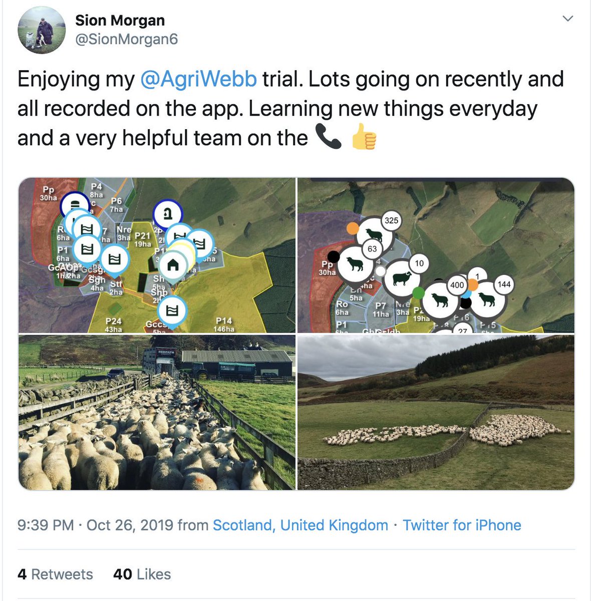 CMauchan's tweet photo. This is what it's all about!
I love the enthusiasm we've seen in these first few weeks from our newest users.
Even more excited to work with all of you to continue to deliver the tool, and the impact on farm, you deserve.
#BacktoFarming
@SionMorgan6 @Llandre https://t.co/EL1GtuBoTS