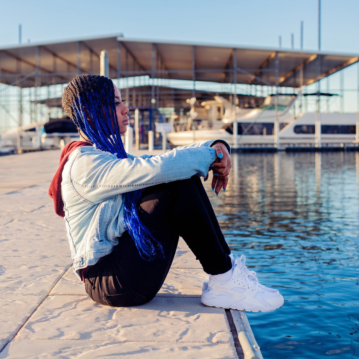 Sometimes, the world just feels so blue. #keepyourheadup