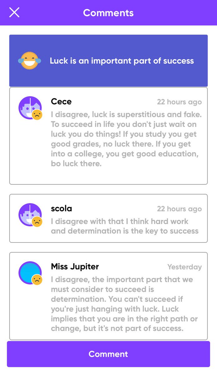 Success and Luck🍀Right place at the right time? 
Is luck an important part of success - Wade in on the debate! debate.app.link/download 

#mondaythoughts #lucky #success #fortune #debate #opinion #views