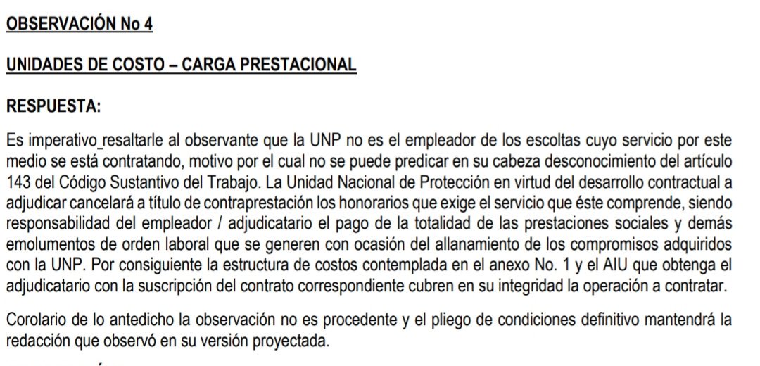 Señores operadores PP <a href="/UNPColombia/">Unidad Nacional de Protección, UNP.</a>, con esta respuesta la entidad manifiesta que ustedes DEBEN de pagar la carga prestacional de las HHEE de los escoltas relevantes, están de acuerdo con esa respuesta?: <a href="/CGR_Colombia/">Contraloría General de la República de Colombia</a> <a href="/pipecordoba/">Felipe Córdoba Larrarte</a> <a href="/PGN_COL/">Procuraduría General de la Nación</a> <a href="/fcarrilloflorez/">Fernando Carrillo F.</a>