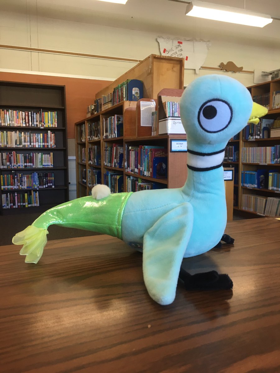 ICSDcarolibe's tweet photo. Today I found a mermaid tail in the library, and it fits the pigeon perfectly. Just in time for reading Julian is a Mermaid tomorrow! #icsdlibs #anyonecanbeamermaid https://t.co/Fh8KIXZiQQ