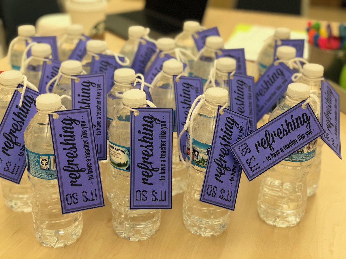 We haven’t had a full week of school in some time. @stacymautner and I decided our teachers needed a pick me up! #engage109 #sp109 Cheers!