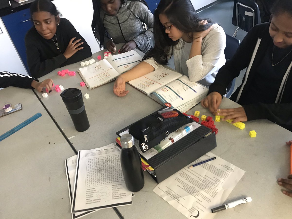 PavWander's tweet image. Using linking cubes to subtract Integers...and then watching the A-Ha moment come to life!! #grade7math