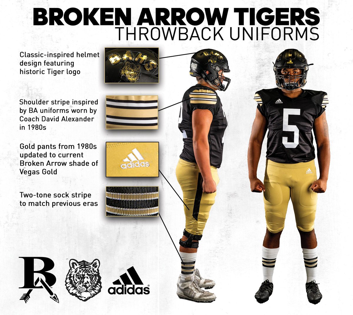 batigersports's tweet photo. BA brings back retro for Homecoming with Tiger Head and Throwback Uniforms. @BrokenArrowFTBL  @BASchools  @BAHSPulse  @BAHSTigers  @BAHS_StuCo_  
For more go to https://t.co/ZpjYsKeaEk https://t.co/qBdAsWnJg6