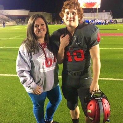 AshleyLohmann's tweet photo. JC got to play some Safety at our Varsity game last week where Tulsa Union beat Moore 44-10! #NewProfilePic #proudfootballmom #49biggestfan #unionfb https://t.co/lI1IdDjav8
