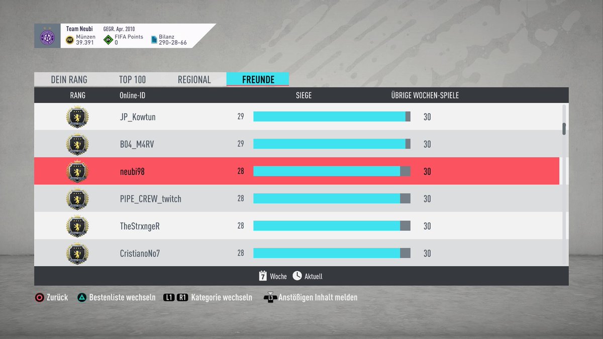 Neubi's tweet photo. Am Wochenende konnte ich Live aus dem Stadion ein 28-2 in der Weekend League erreichen ✅
Leider nach 26-0 eine unglückliche Niederlage bekommen 🙃
Danke an @FAK_eSports für das Wochenende auf der Gamecity 💜 
GG an meine beiden Teamkollegen die jeweils T100 erreicht haben 💪 https://t.co/qVbrDw2DSZ