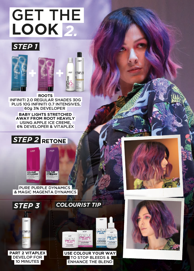 asphair's tweet photo. Crushing on the berry and purple hues this month?
Here's a beautiful look to give a try!
This look is from our ASP collection Kaleidoscope by @shotydevine & our first generation #colourrebels at #TopHair in April!
#asphair #aspcolour #colourdynamics #showyourtruecolours #hair https://t.co/numhblBHVq