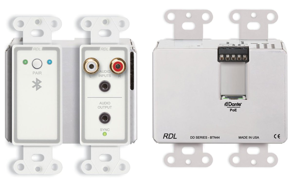 RDL Wall-Mounted Bluetooth® Audio Dante® Interface Now Shipping

rdlnet.com/main_press_rel…
