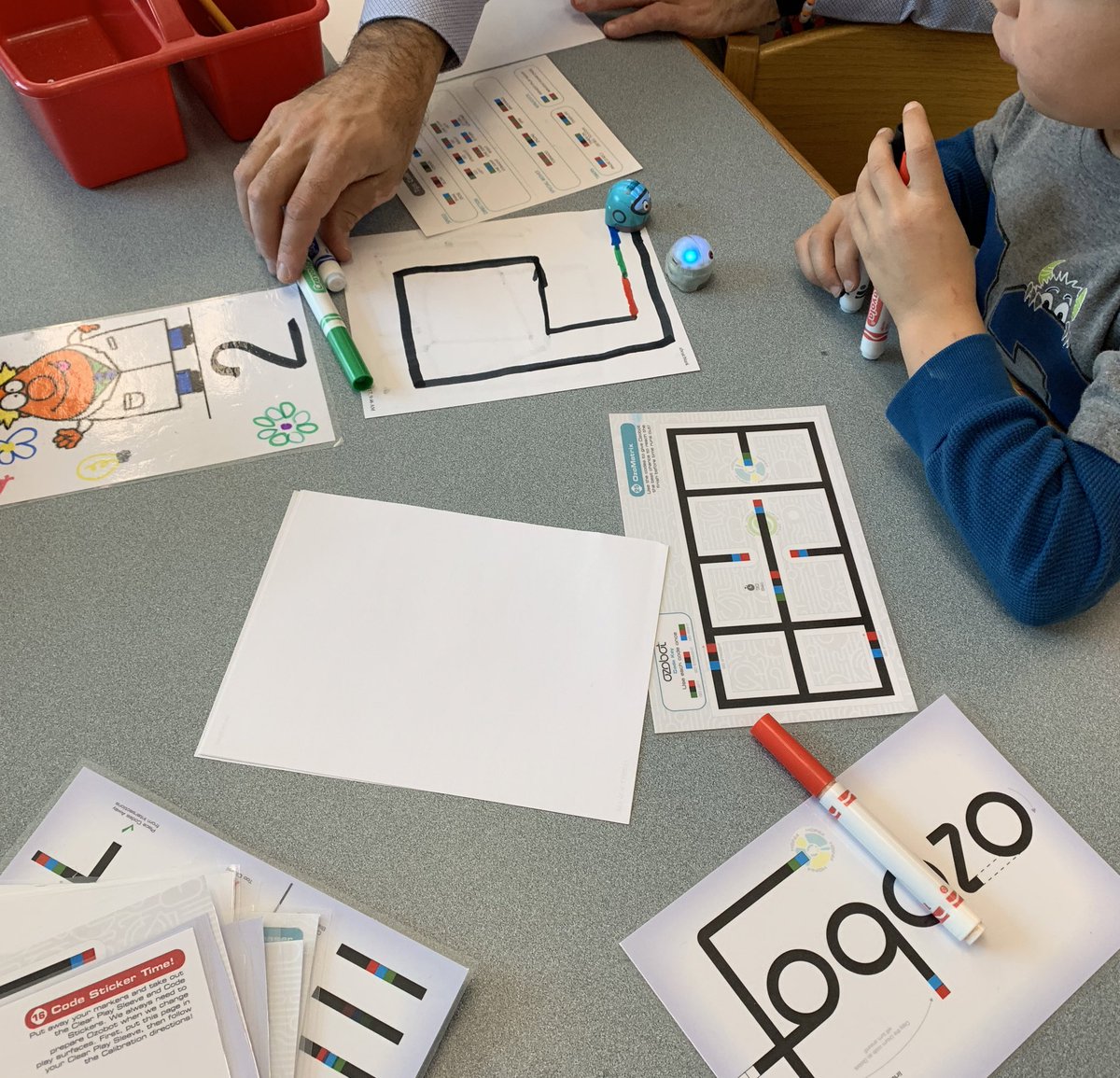Loved seeing 2nd grade students learn to code using <a href="/Ozobot/">Ozobot</a>