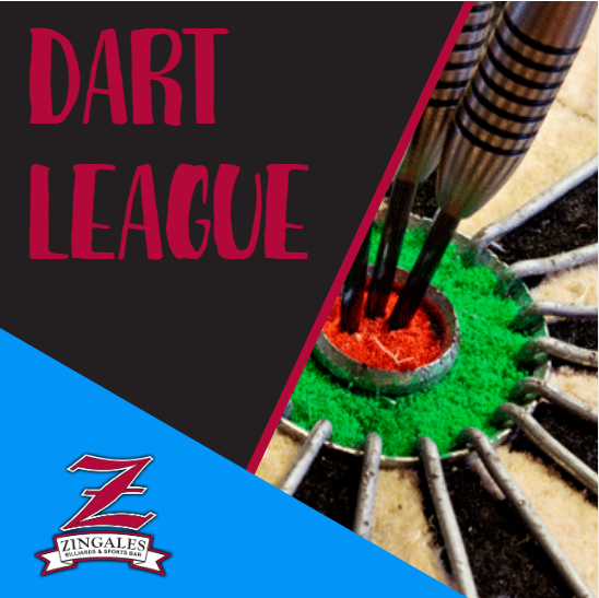 ZingaleBilliard's tweet photo. Get some friends ready for dart league! We play every Wednesday night! https://t.co/82ANvbq7PL