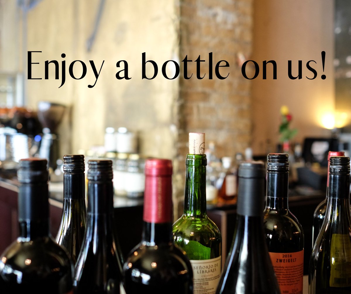 CafeCadena's tweet image. Our opening celebrations continue this week!
Enjoy a FREE bottle of wine when you order from our delicious tapas menu at either lunch or dinner, Tuesday through to Thursday! 
(T &amp;amp; C’s apply see staff for more details) #MondayMotivation #worcester #winebar #tapas