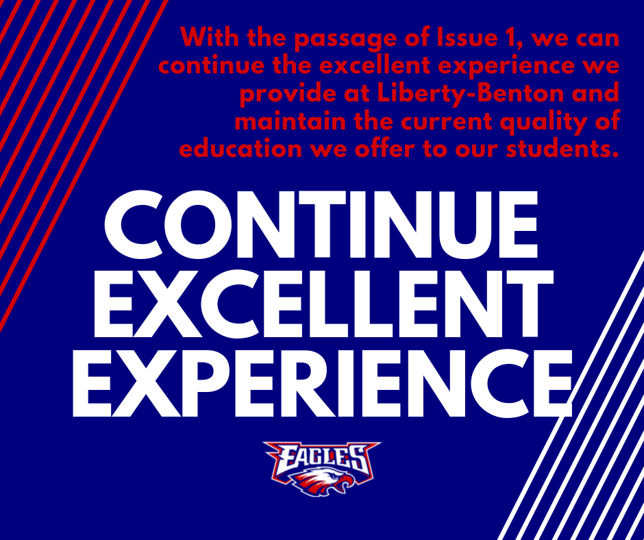LBEagleUpdate's tweet photo. Liberty-Benton Local Schools will have a renewal of our Income Tax Levy on the ballot (Issue 1) November 5th! #continueexcellence #WeAreLB https://t.co/8S4tCbjRZT