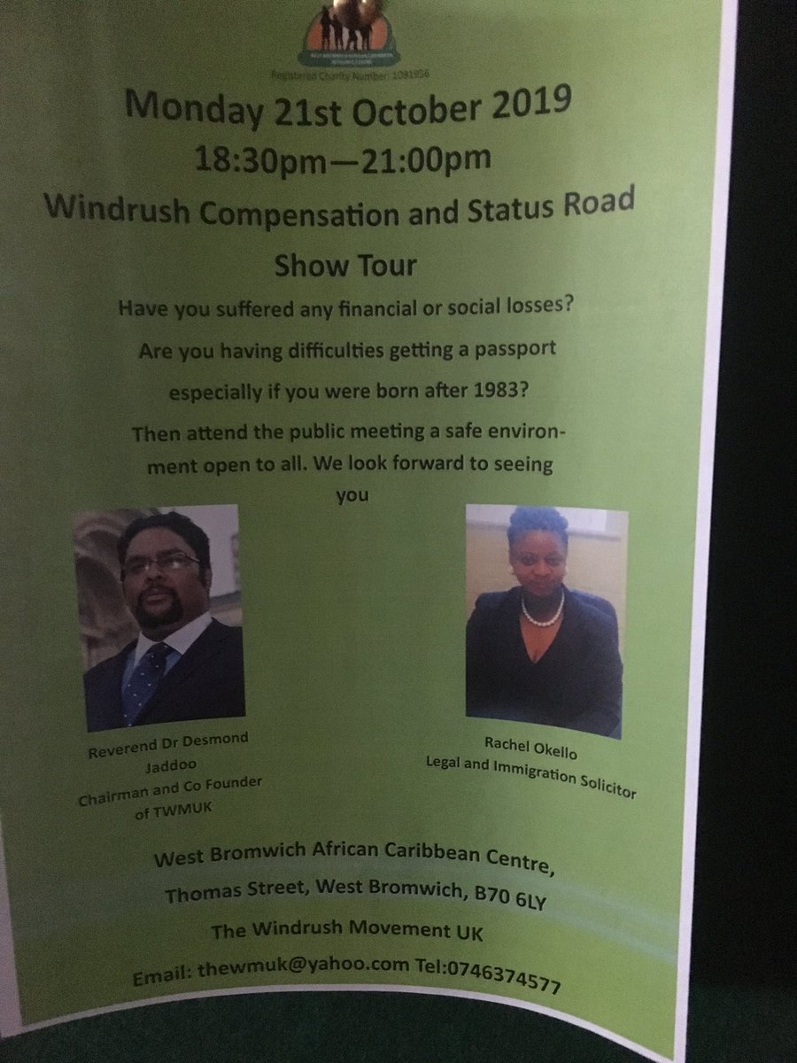 WBACRC_CEO's tweet photo. #defendwindrush #Windrush @defendwindrish @ukhomeoffice @DESJADDOO  presentation underway on the Windrush compensation scheme . https://t.co/1OhEkPlkas