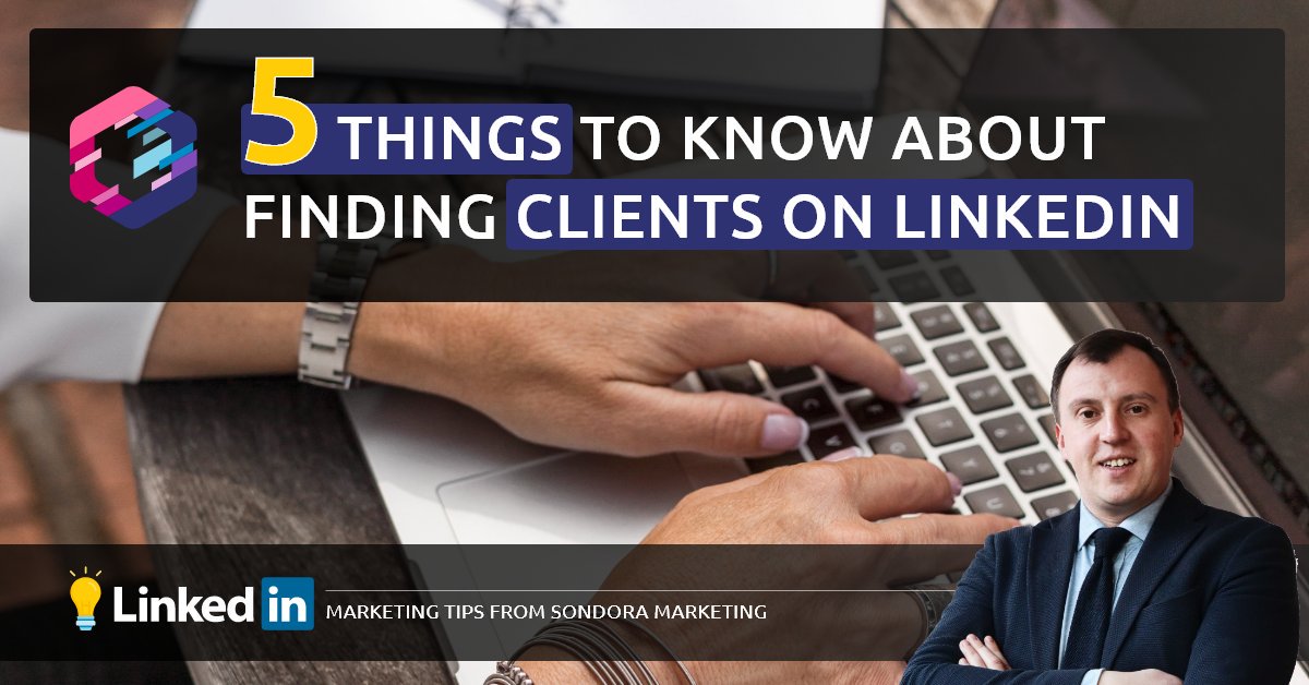 SONDORA_SA's tweet photo. If you’re looking to make important business connections, LinkedIn is the premier B2B and often B2C social media platform to use. Here are some tips on how to find clients on LinkedIn. 

https://t.co/rfbjj2Hn95 https://t.co/Xyum3Z8Wmt