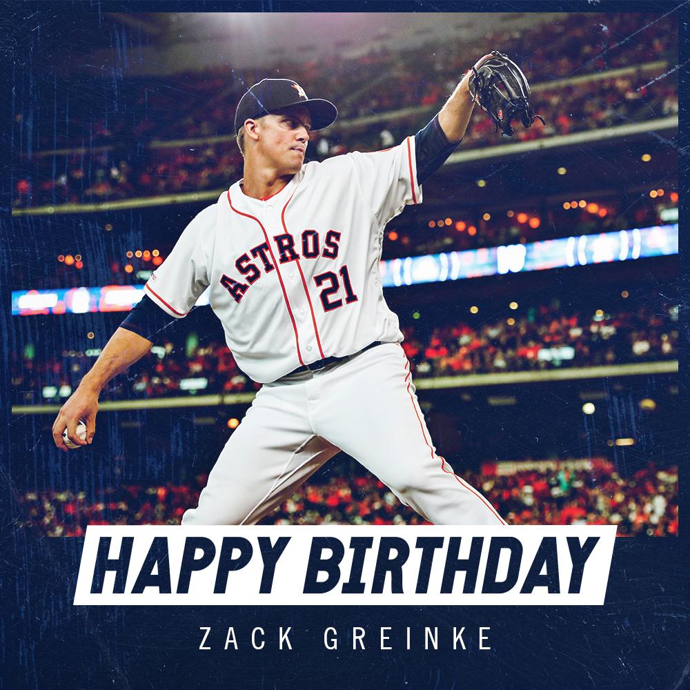 Houston Astros on X: Happy birthday, Zack! 🎉🎉🎉
