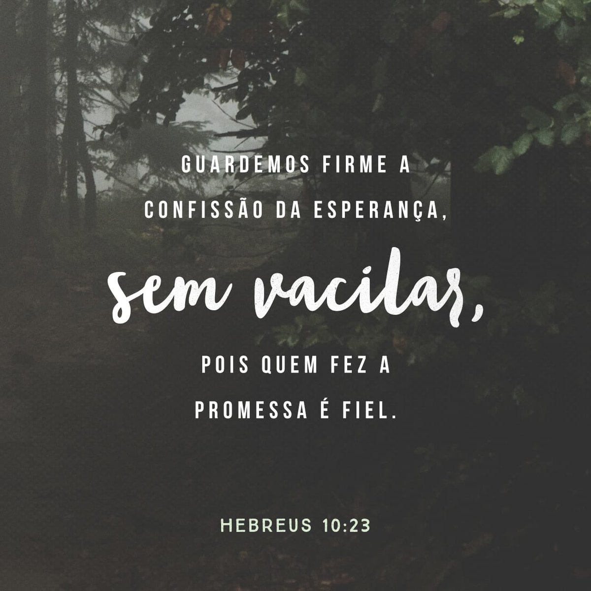Guardemos firmemente a esperança da fé que professamos, pois podemos confiar que Deus cum…
bible.com/verse-of-the-d…
