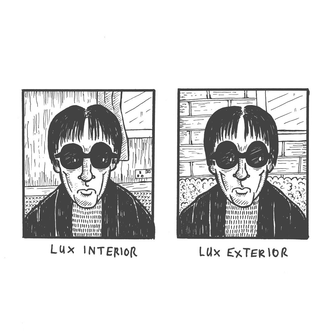 Made this silly comic. Happy birthday, Lux Interior 