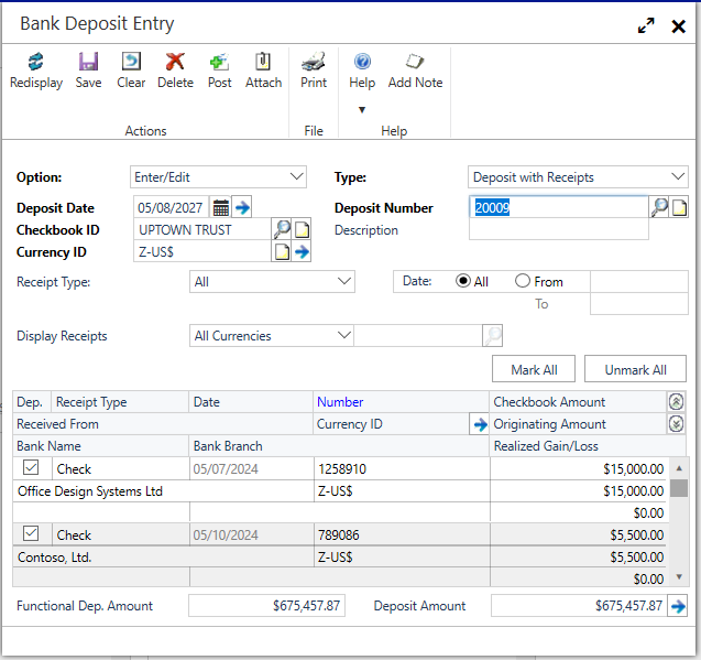theknastergroup's tweet photo. GP 2019 - Add Doc Attach to Bank Reconciliation Document Attachment functionality is now added to Bank Reconciliation.  Specifically, you can attach, view, edit documents in Bank Deposit Entry, Bank Transaction Entry, Bank Deposit Inquiry Zoom and Bank Transaction Inquiry Zoom. https://t.co/aP8ckh1u1K