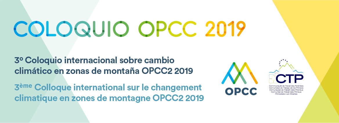 AcclimaTerra's tweet photo. Le 3e Colloque international sur le changement climatique en zone de montagne aura lieu demain et mercredi à #Jaca, #Espagne organisé par l' @opcc_ctp
Plus d'informations 👉🏻https://t.co/LYos9e4K3V
@FORESPIR_ @replimpoctefa #FLORAPYR #PIRAGUA @BRGM_fr #CLIMPY
@NvelleAquitaine https://t.co/81o9G72giW