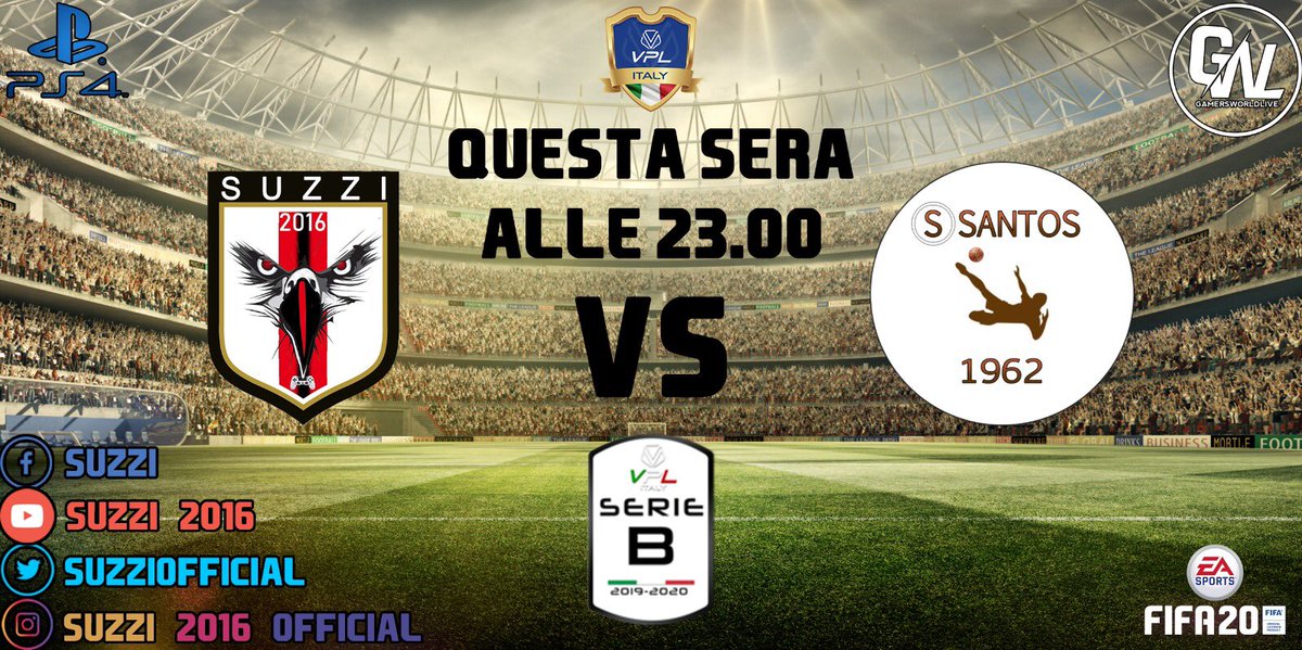 OfficialSuzzi's tweet photo. ‼️ MATCH DAY‼️
🏆@VPLItaly  #PREMIUM serie B
📅 1ª giornata 
🕚Ore 23:00
🏟 🆚 #ssantos1962 
.
.
.

Che l’avventura abbi inizio! Noi siamo pronti! 
#avantisuzzi https://t.co/OsDySFsnd4