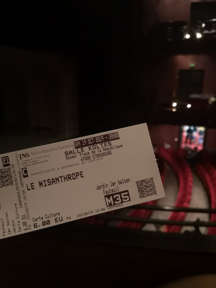 ClemenceRoncari's tweet photo. #CarteCulture @Carte_culture @unistra_culture @TNS_TheatrStras https://t.co/HkMq6mZg7B