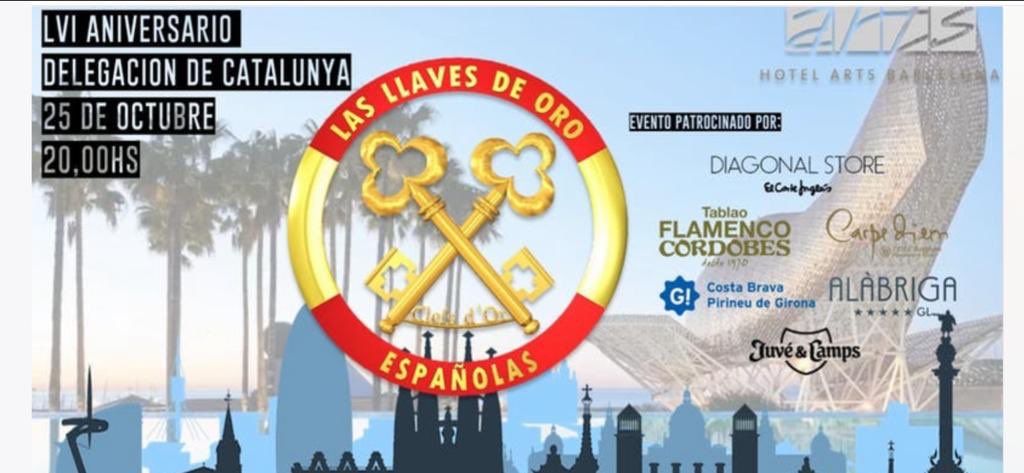 Ya faltan muy pocos días para la celebración del LVI aniversario de la delegación catalana de Las Llaves de Oro Españolas, os esperamos!
Countdown for our LVI anniversary catalonian section Les Clefs D’or Spain, we wait for you all! #yourkeytoeverything #yourkeytospain