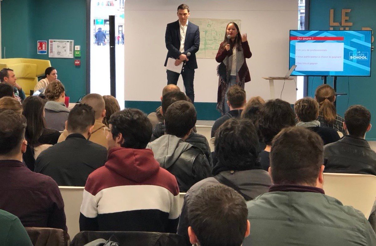 NormandyFactory's tweet photo. #EscapeSchool Lancement de la semaine d'intégration #NFactorySchool ! Leur challenge ? 5 jours pour créer leur #EscapeGame en plein air🧐Au programme: cohésion d'équipe et bonne humeur. 🤗
Merci à Maxence de @TeamBreakFrance pour les avoir initié ce matin. 4 grp winneurs sur 8 💪 https://t.co/aJ5Uv2dXYp