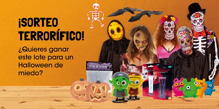 EROSKI's tweet photo. 🎃NUEVO SORTEO🎃 ¿Estás preparado para Halloween? Si haces RT🔁 ¡podrás ganar un lote como este!💀Además, ya puedes descubrir en nuestros centros toda la gama de disfraces y accesorios para que celebres #Halloween de la manera más terrorífica🧟‍♂️ BBLL: https://t.co/piL0kUtR6D https://t.co/9Zjsra7jNa