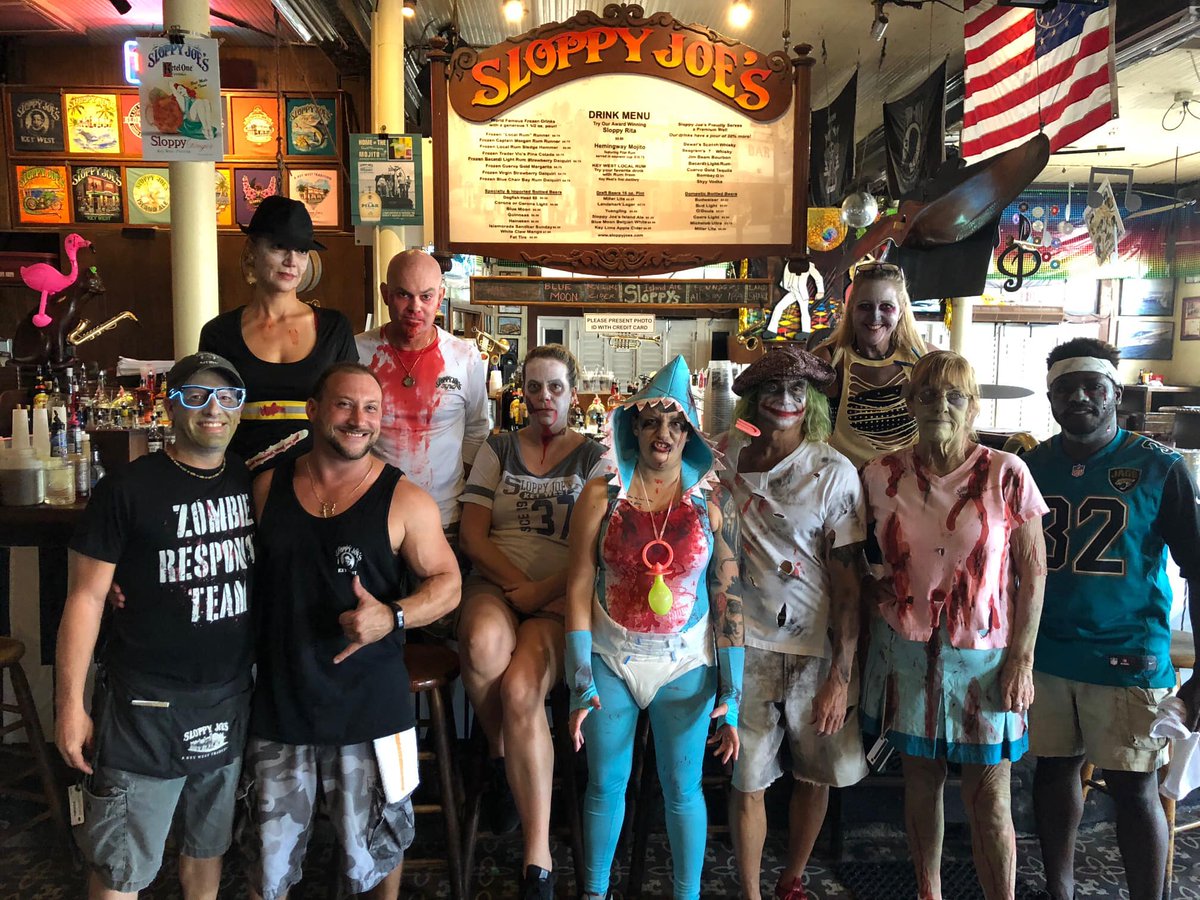 SloppyJoesBarKW's tweet photo. Our team had a blast at the Sloppy Joe's Zombie Bike Ride After Party!
Did you join us last night? Tag us in your π§ββοΈπ§ββοΈ after party photos!
#KeyWest #SloppyJoesBar #StillTheBestPartyInTown #FantasyFest #InTuneButOffKey https://t.co/CRdpf09Knj