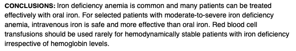 AliRaja_MD's tweet photo. Identification & Management of #IronDeficiencyAnemia in #EmergencyDepartment.
S. Boone MD et al @bcmhouston
https://t.co/aXgqrPTFbg
Journal #EmergencyMedicine
#HemoglobinLevels https://t.co/rpR0ZhuG3A